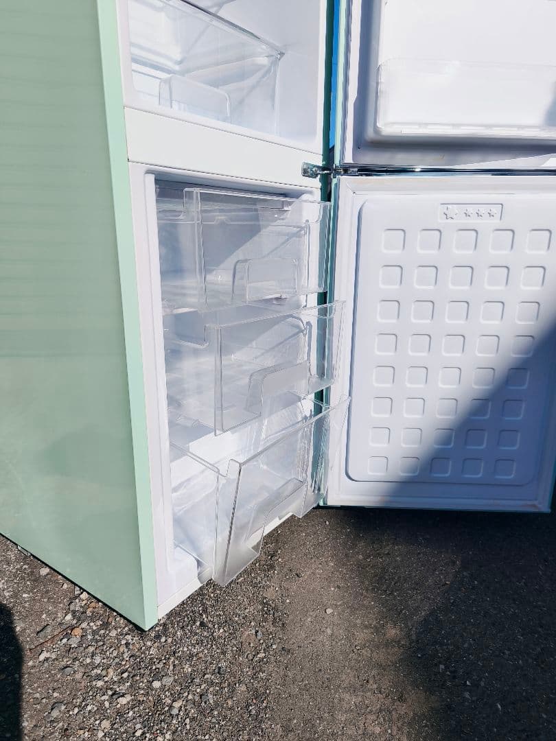 関東限 20年 条件で配送無 レトロ冷蔵庫 レトロデザイン冷蔵庫 冷蔵庫 2ドア