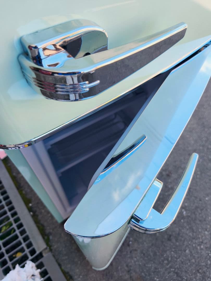 関東限 20年 条件で配送無 レトロ冷蔵庫 レトロデザイン冷蔵庫 冷蔵庫 2ドア