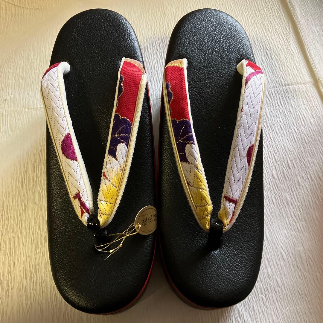 ☆めめ☆　新品未使用　世美庵　成人式　和装用バッグと草履セット　Ｌサイズ