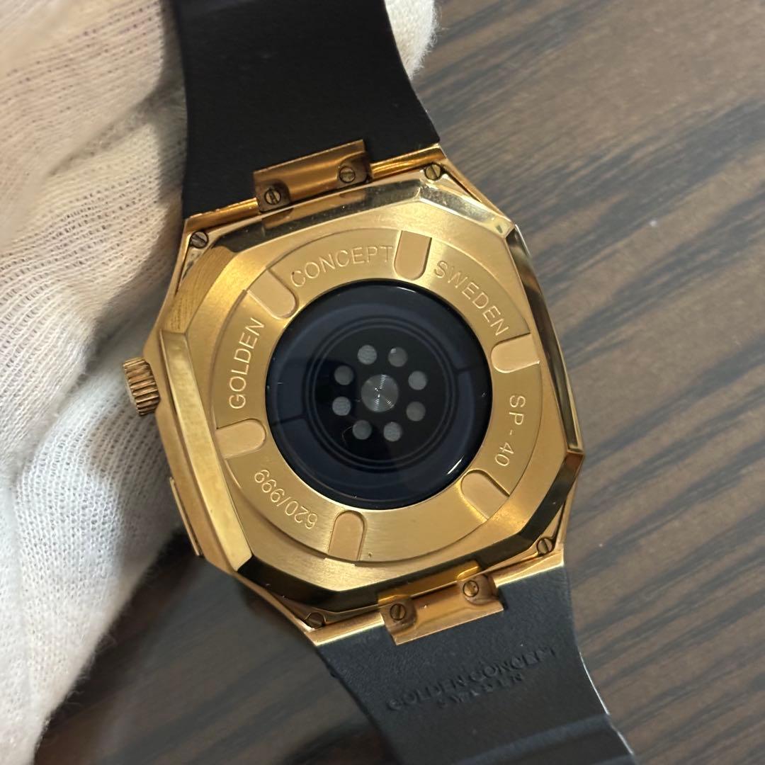 ［美品］ゴールデンコンセプト　SP40 アップルウォッチケース　ラバーベルト