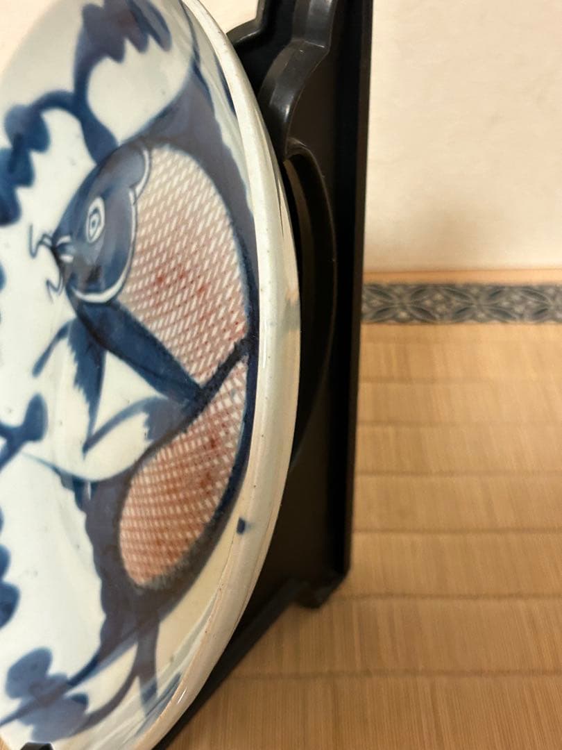ス*ド様 中国　鯉の図　絵皿　骨董品
