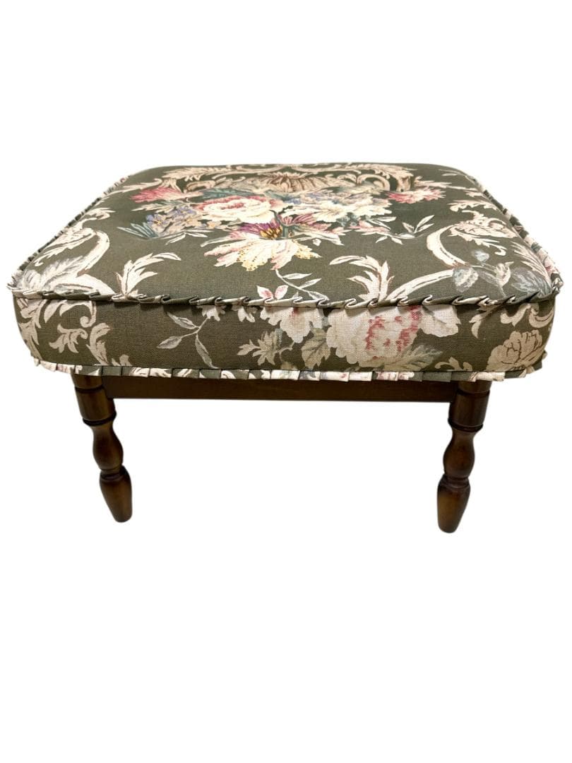 カリモクkarimoku コロニアル オットマン 花柄 レトロ