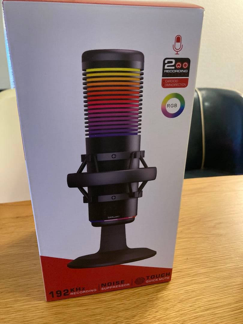 USBマイク ゲーミングマイク コンデンサーマイク PC