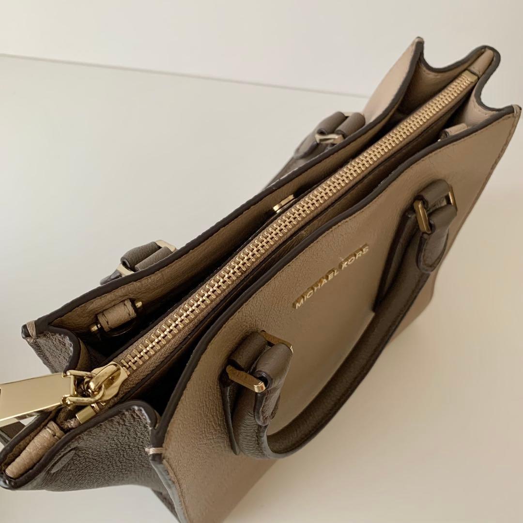 【マイケルコース】アレッサ　2way ハンドバッグ　ショルダーバッグ　ブラウン