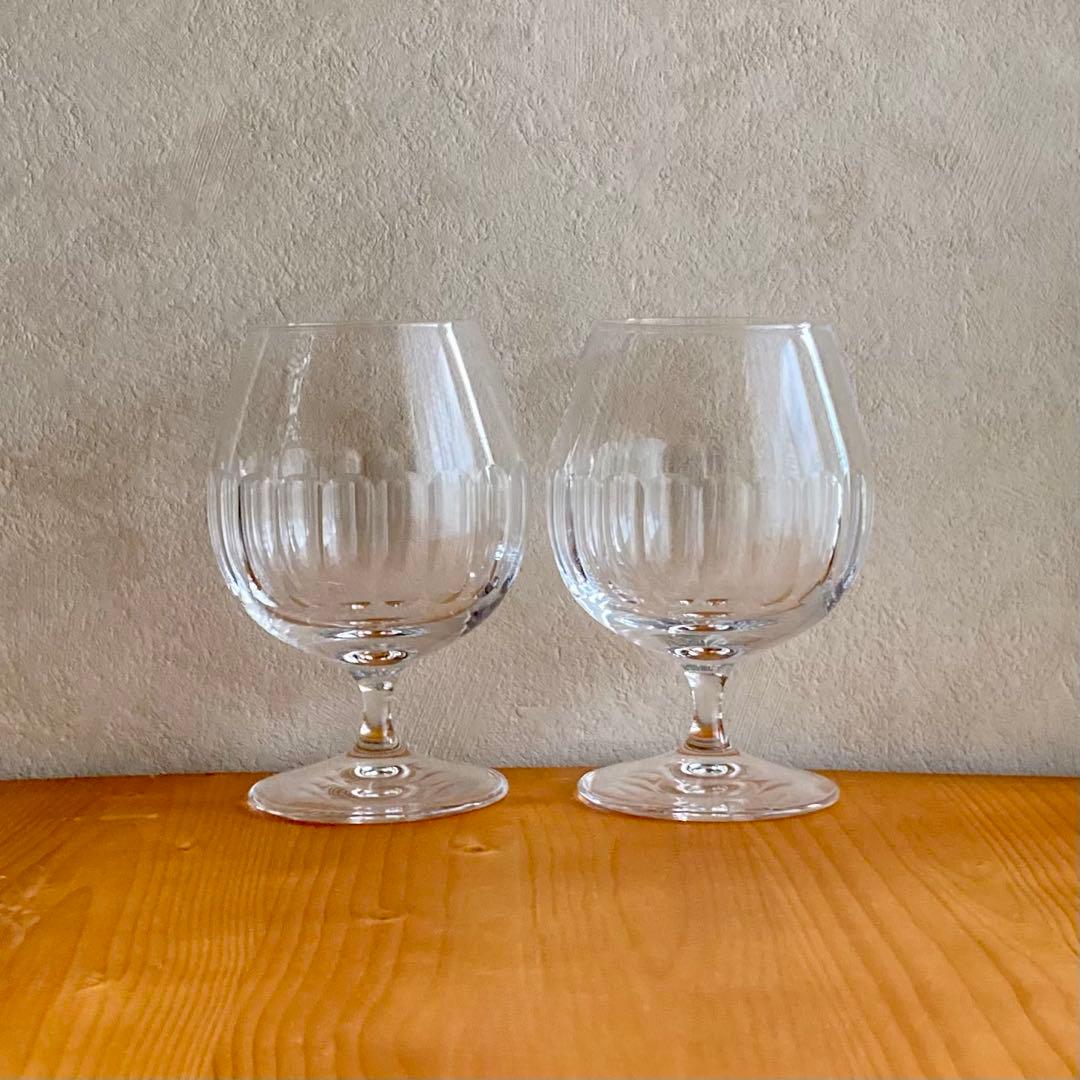 クリスタル ブランデー グラス ペア セット ヴィンテージ - メルカリ