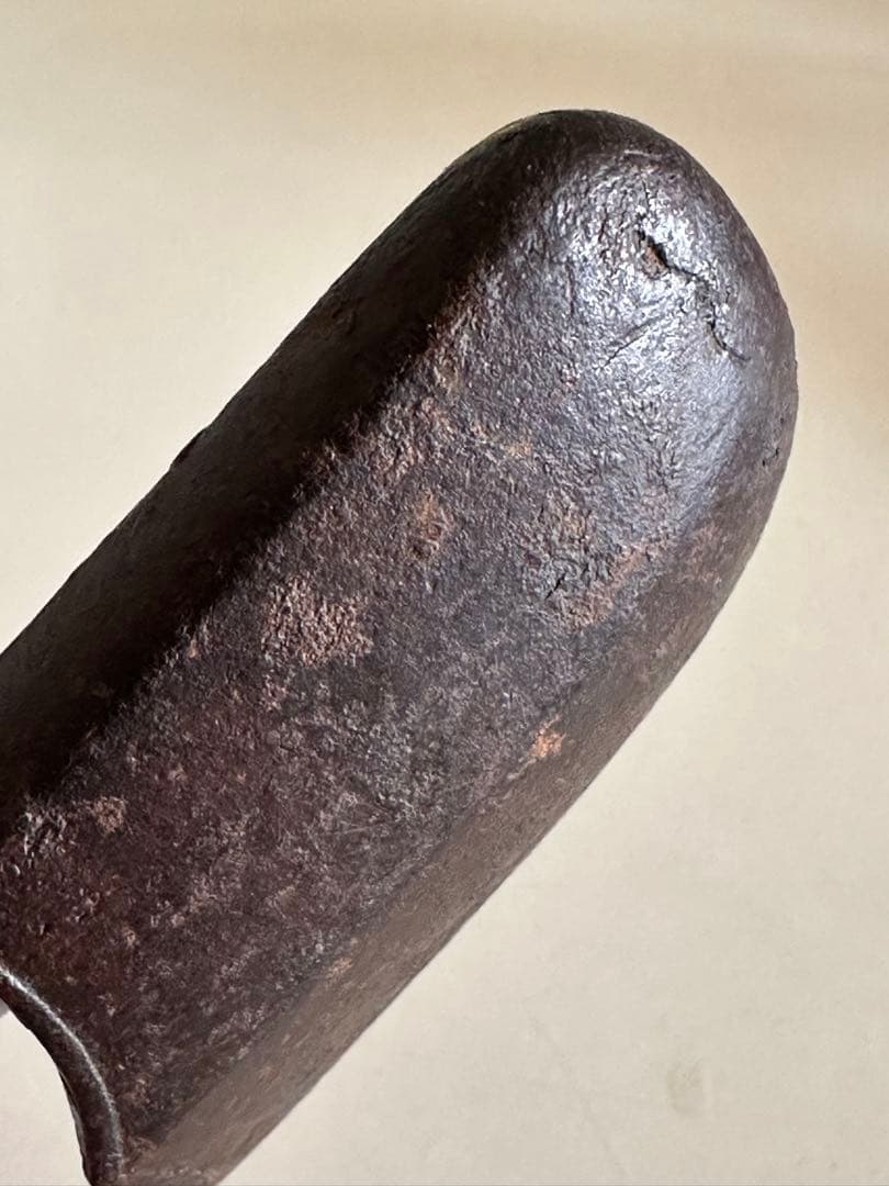 鉄地　象嵌色絵【蜻蛉の図】 鐺 こじり 江戸期　極上勝虫図　鉄地鐺 2576