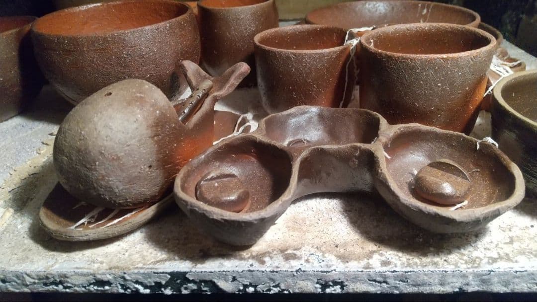 2419】三連鉢…備前焼 - メルカリ