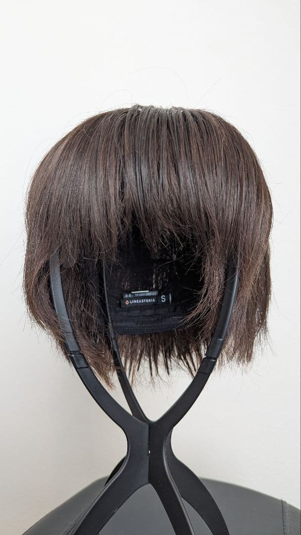 医療用ウィッグリネアストリア 約束のリーフショート ダークブラウンS 人毛Mix