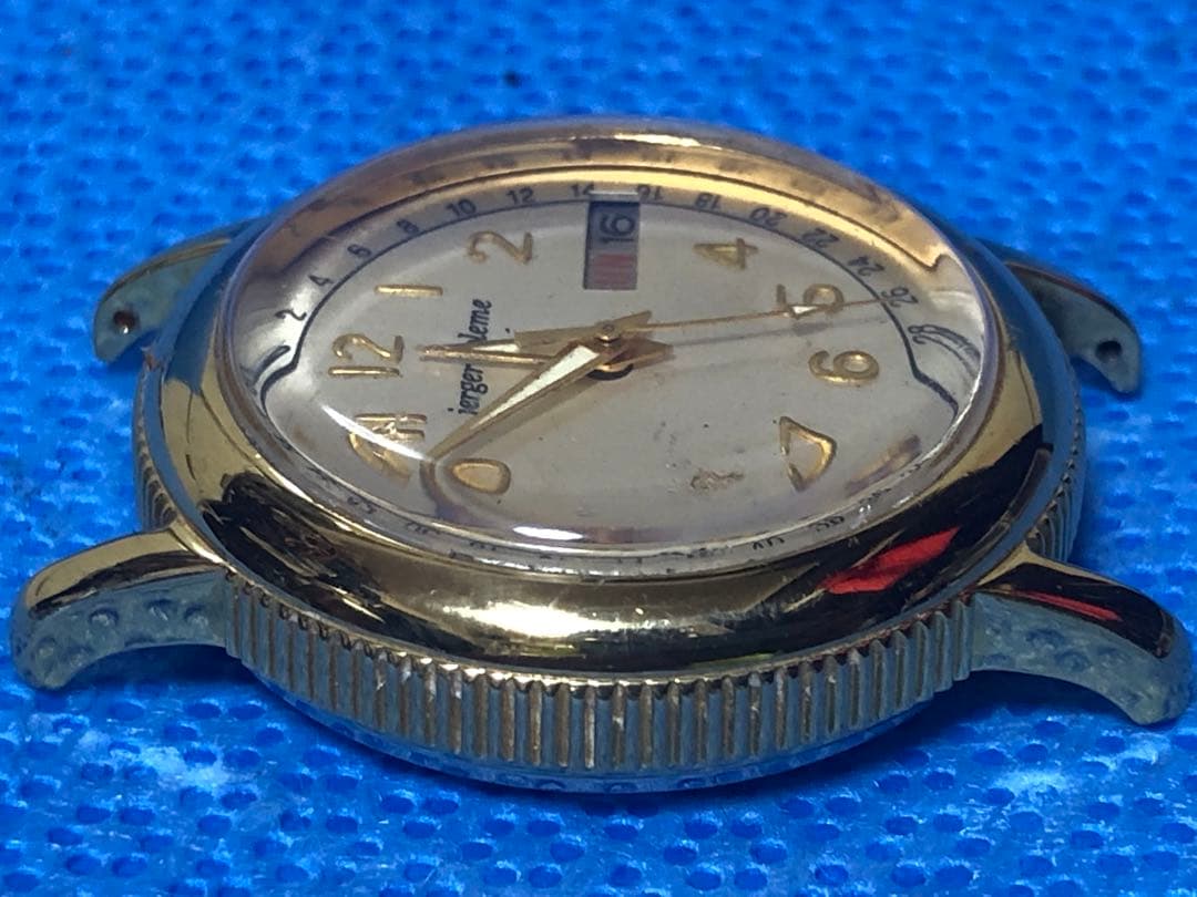 オリエントのjerger spleme 自動巻き時計 ゴールドメダルケース