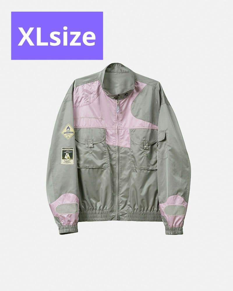 ずとまよ コズミックどろ団子ツアー コズミックナイロンジャケット モスグリーン Cosmic Nylon Jacket (Moss Green) - ZUTOMAYO MART