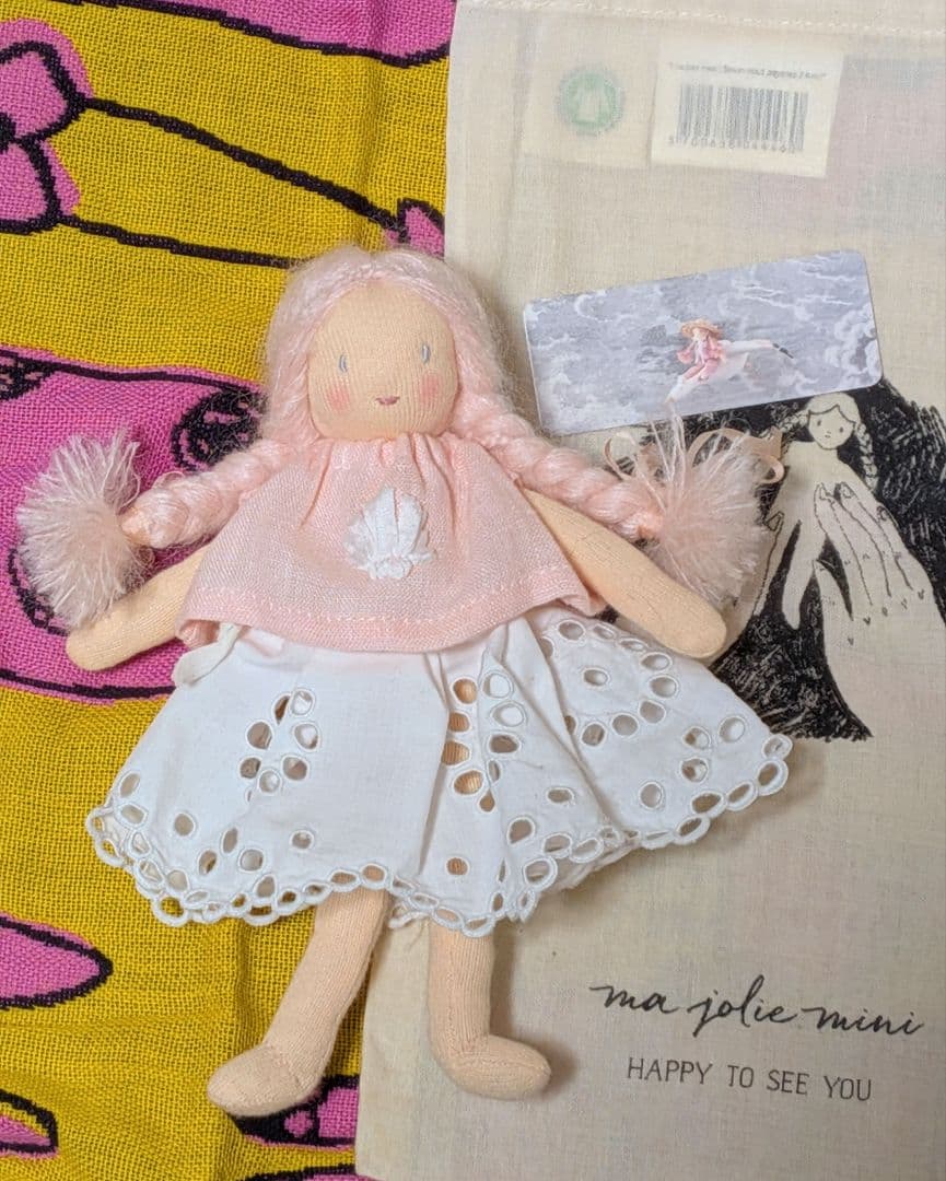 mini happy to see you 薄桃色髪 18cmサイズ