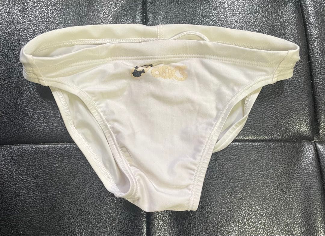 アシックス Sサイズ 白 競パン 水着 asics - 競泳パンツ【競パン】白アシ【希少】の通販 by しん's shop