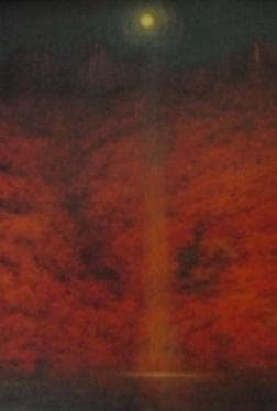 奥田元宋、【山湖清韻】、希少な額装用画集より、新品額装付