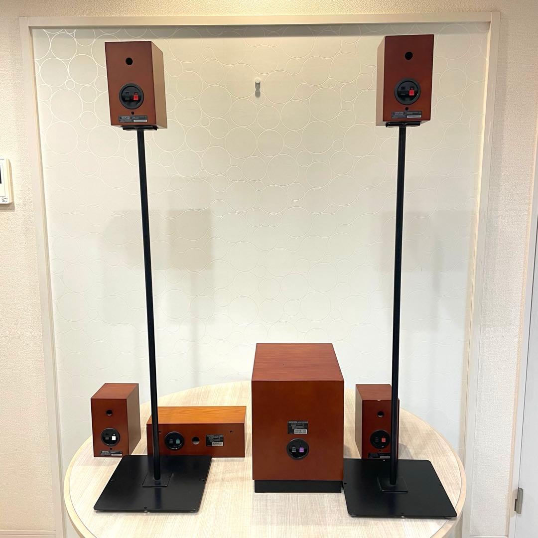 【ONKYO】木目調 5.1ch スピーカーシステム サブウーファー