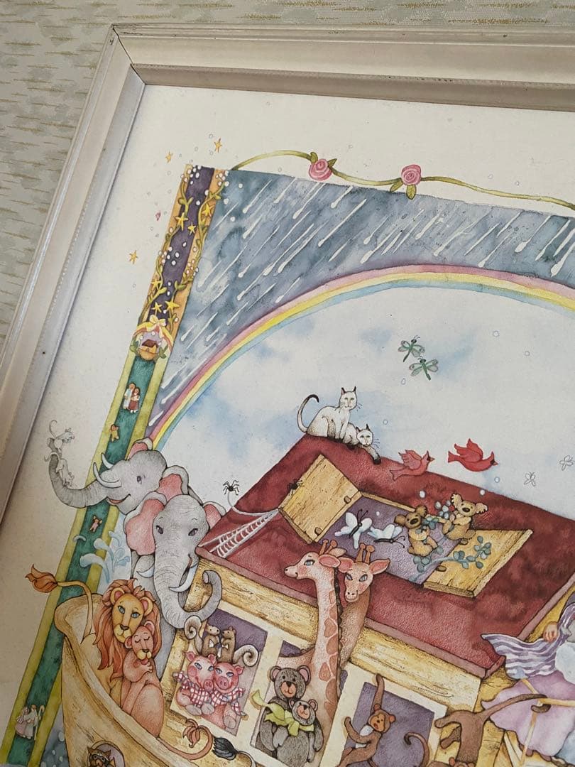 Debbie Kingston Baker Noah's Ark 水彩　絵画