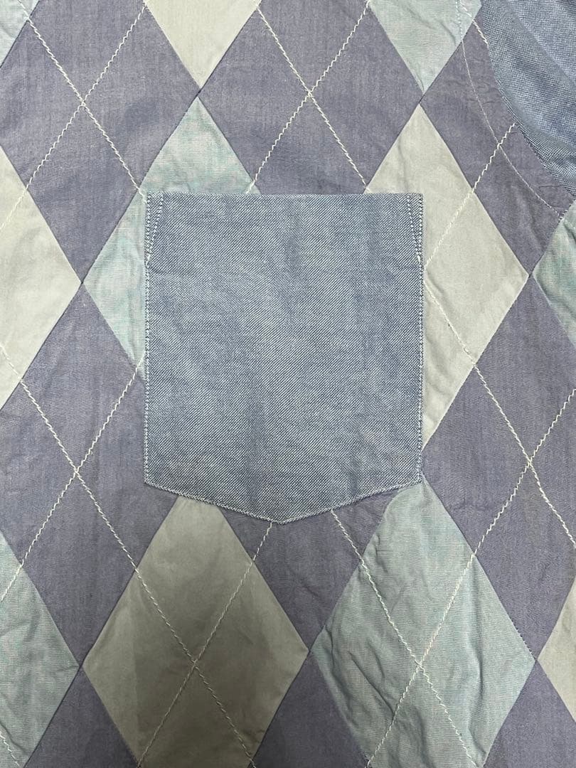 COMME des GARÇONS HOMME アーガイルパッチワークシャツ