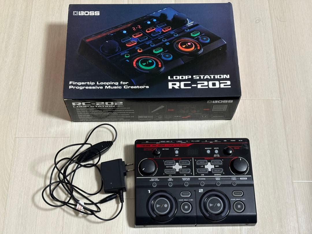 【美品】BOSS RC-202 ループステーション　ケーブル 説明書 箱付属