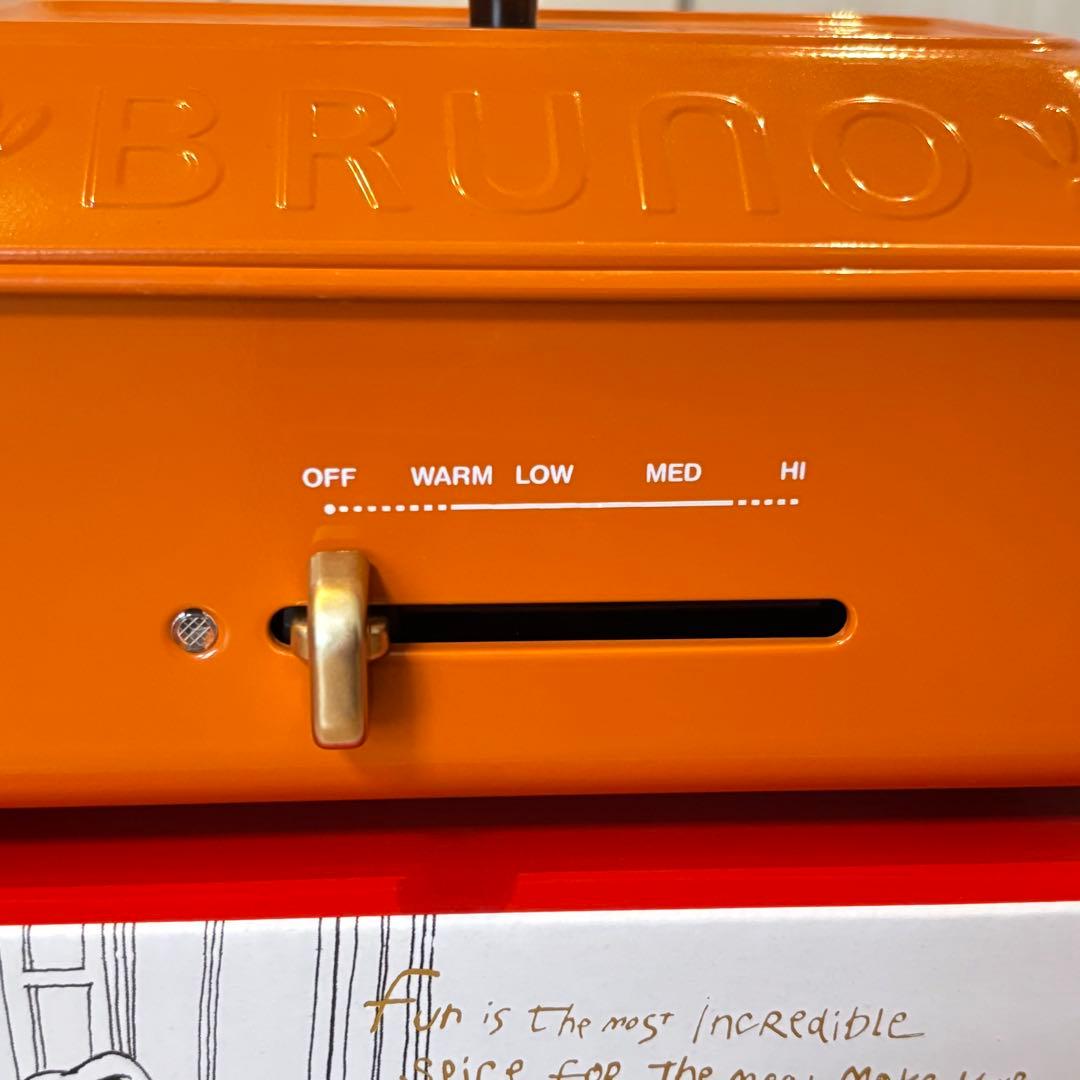 BRUNO コンパクトホットプレート オレンジ たこやきプレート 焼肉