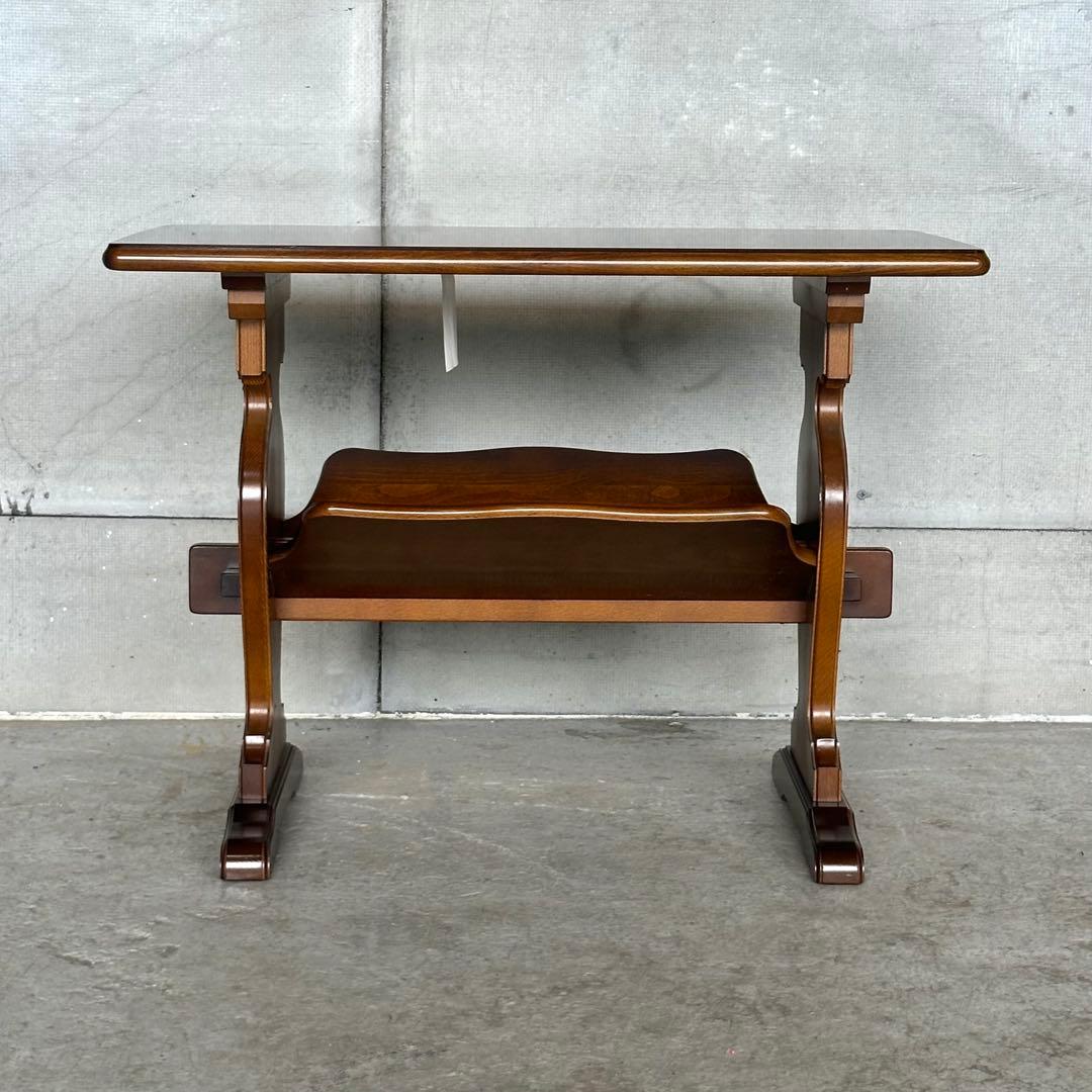 ✿karimoku✿オールドカリモク コロニアル マガジンラック 98年製