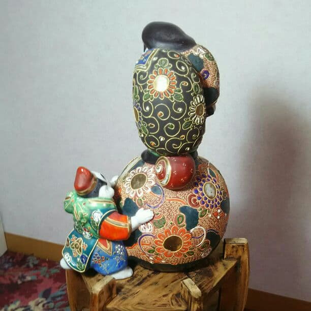 恵比須大黒天の置物    明治時代