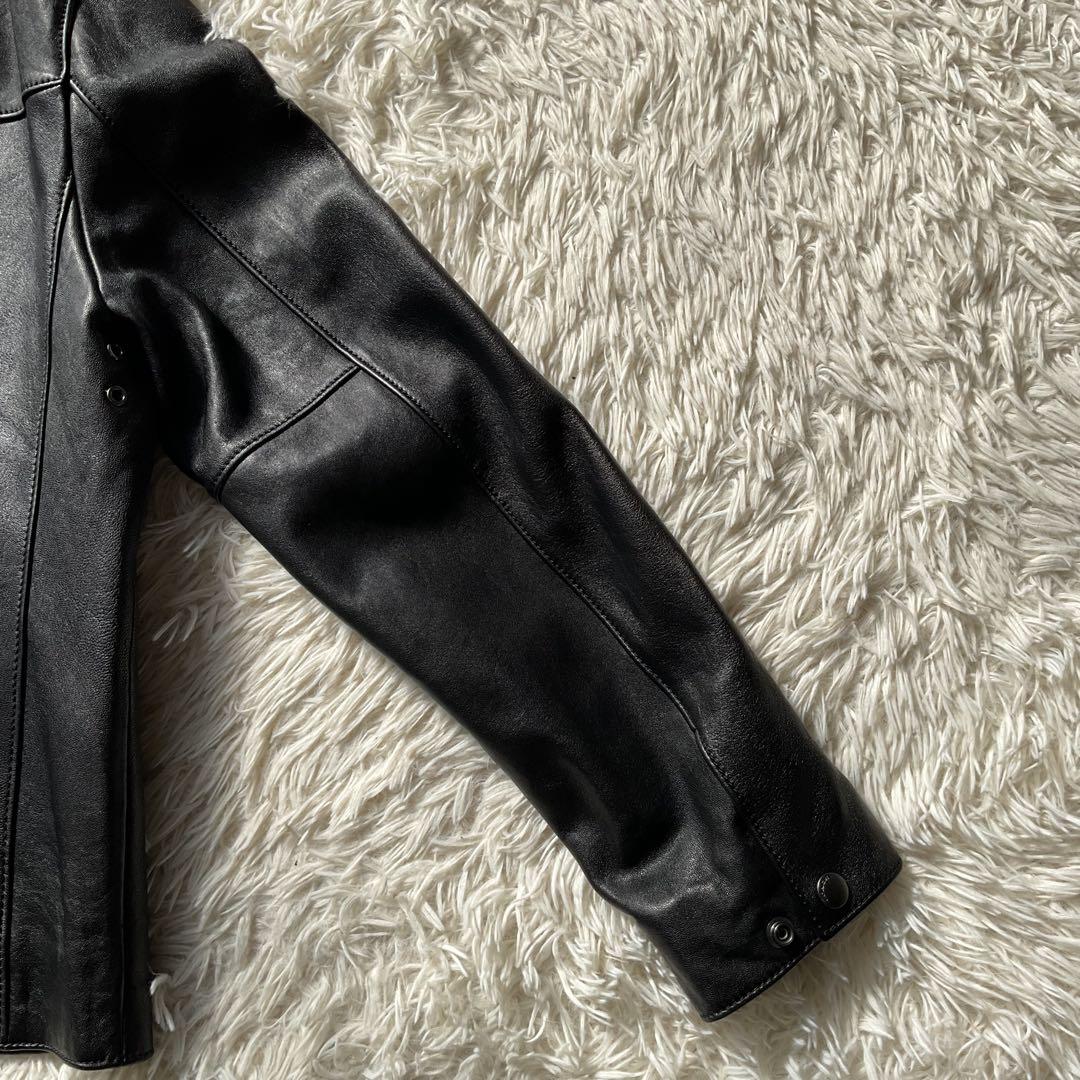 未使用級✨COACH レザージャケット シングルライダース M 黒 88799