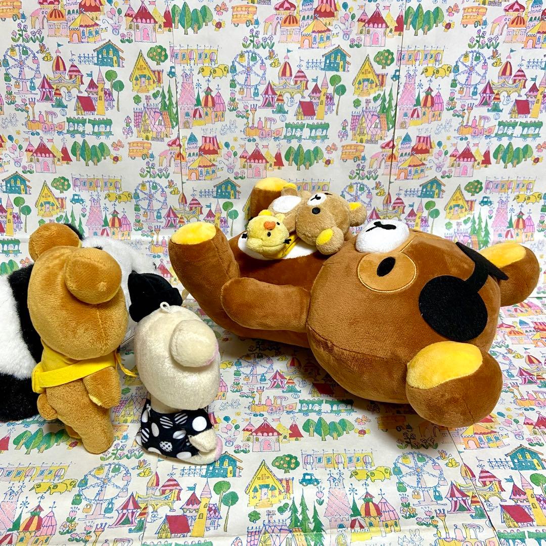 リラックマ まとめ売り 日焼けサングラスぬいぐるみ グラス バッグ タオル他