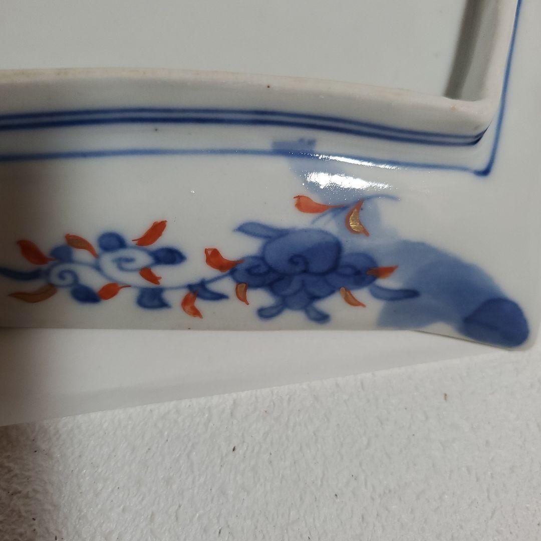 伊万里色絵５角皿 5枚