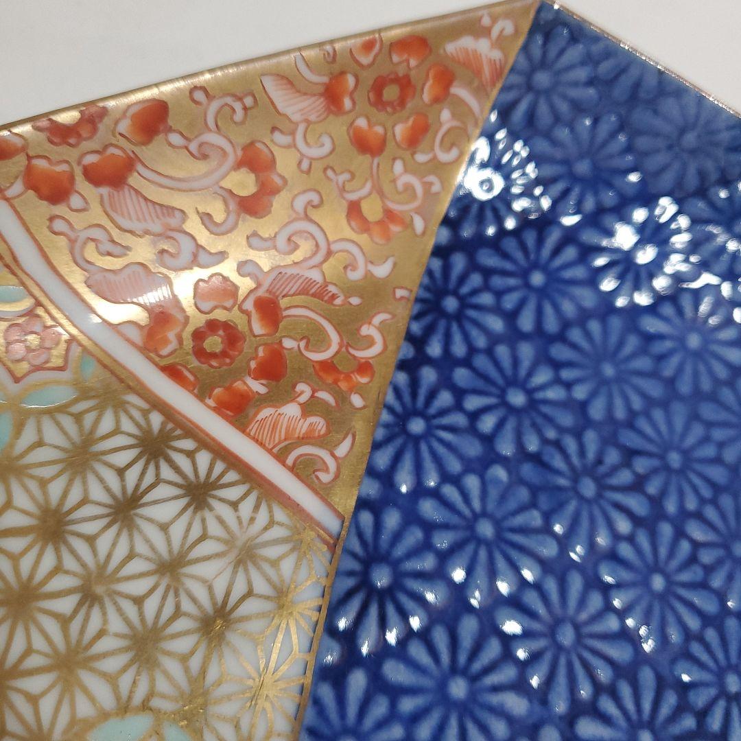 伊万里色絵５角皿 5枚