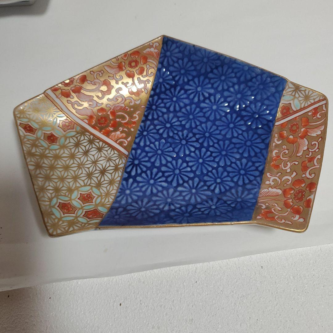 伊万里色絵５角皿 5枚