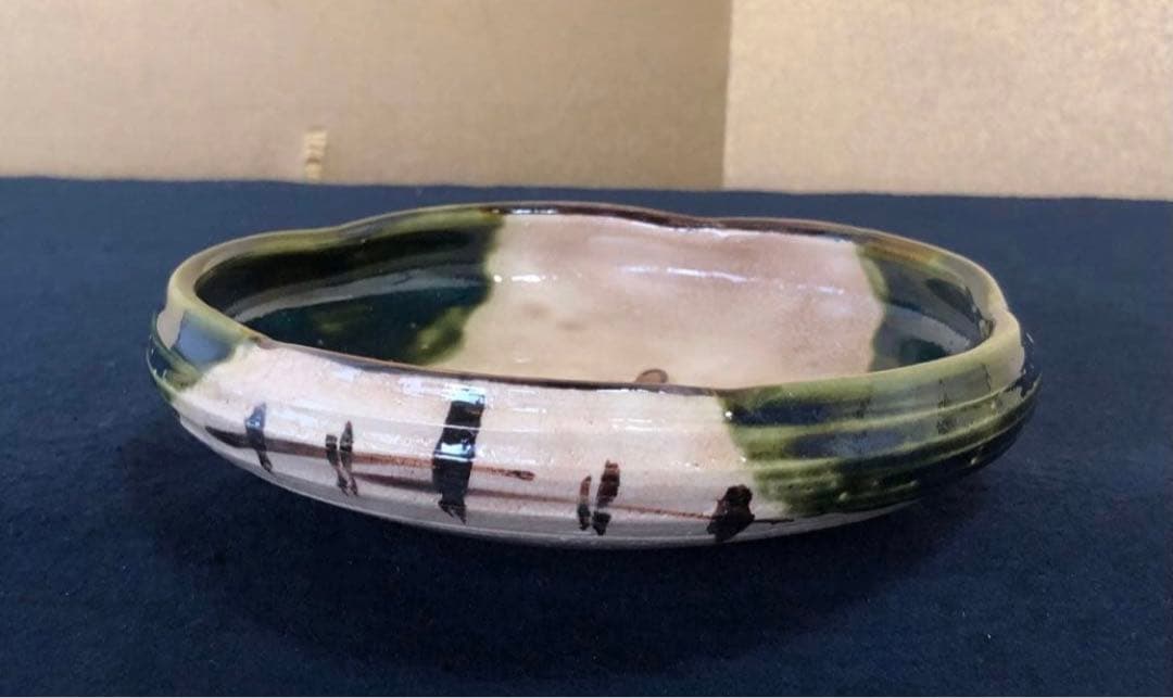 《R》織部 深皿 銘々皿 鉢 向付 10客 懐石 260107か5