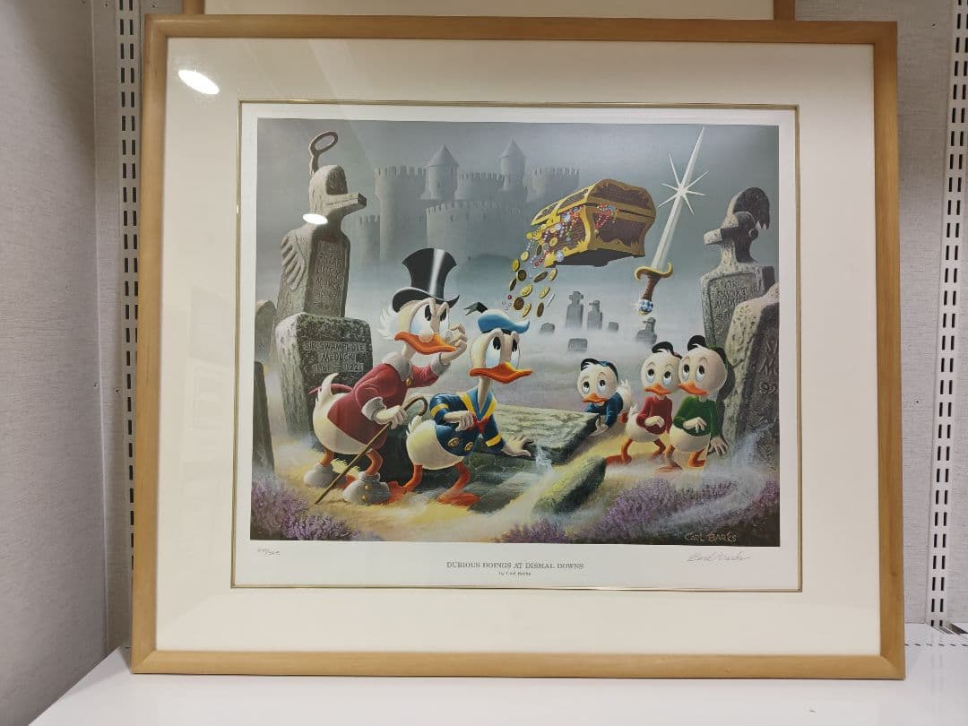 ドナルドファミリー　カール・バークスのリトグラフ作品 Amazon.co.jp: Carl Barks カール・バークス リトグラフ 版画 Lavender