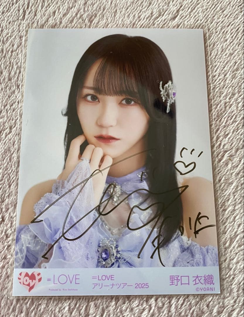 野口衣織 魔法少女ヨリ 直筆