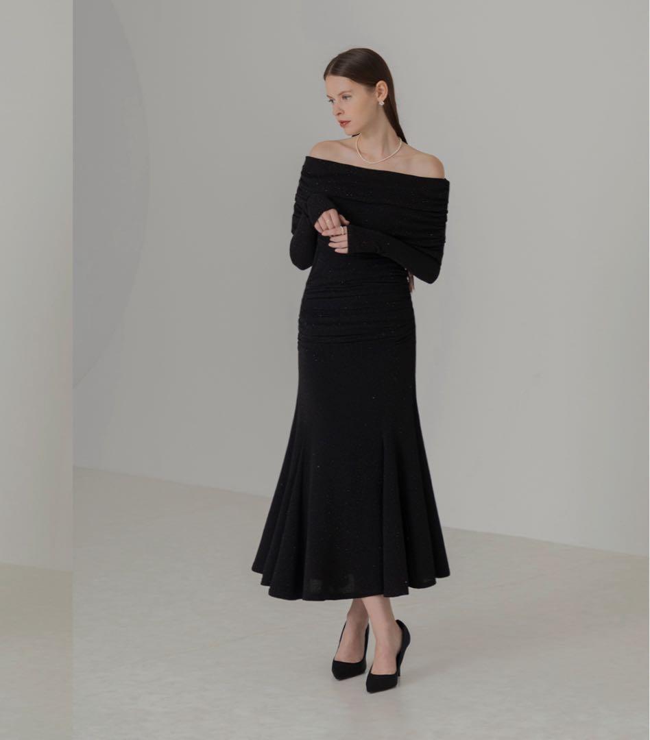 Leja マーメイドワンピースドレス 結婚式ドレス パーティードレス