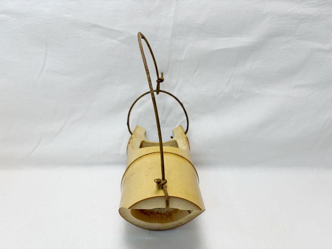 華道具 沓型 吊舟花入 竹花入 釣舟 茶懐石 花器 七