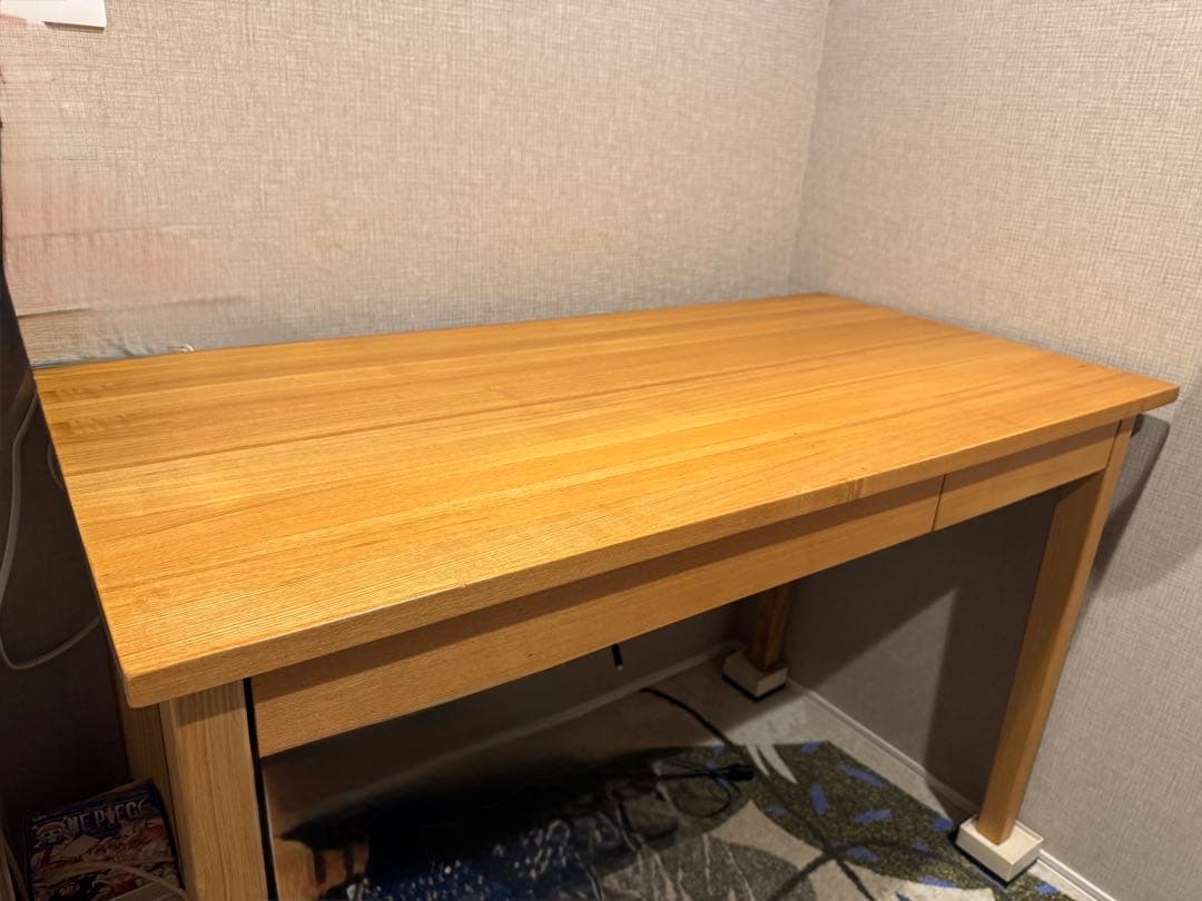 無印良品タモ材 デスク　110cm
