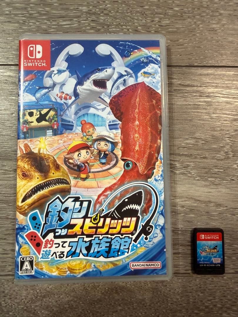 Switch 釣りスピリッツ 水族館 サオコン 赤 青 セット