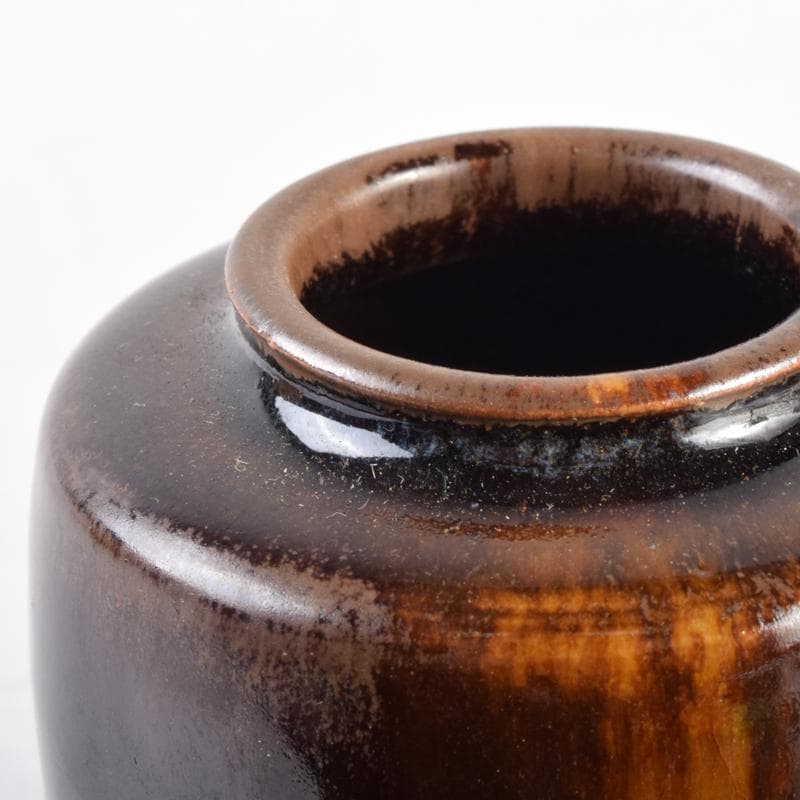 茶道具 尾戸焼 土居庄次造 肩衝茶入 仕覆付 共箱