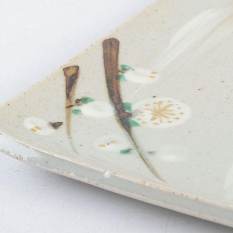 和食器 茶懐石 幸兵衛窯 絵変四方皿 銘々皿 五客 共箱