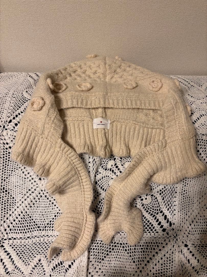 最終値下げ】merry jenny お花ニットバラクラバ - メルカリ