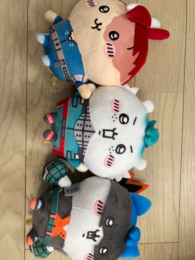 僕のヒーローアカデミア ちいかわコラボ ぬいぐるみ 緑谷出久 爆豪勝己