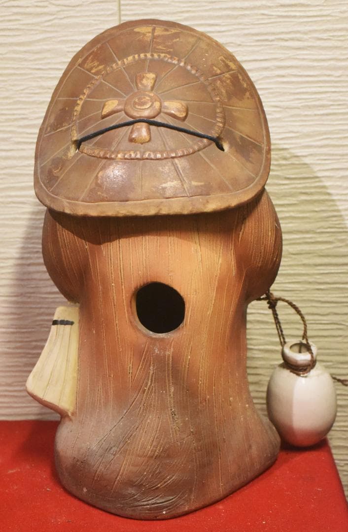 k*a様 タヌキの置物　信楽焼 無疵　72cm ◎25-03-03-08