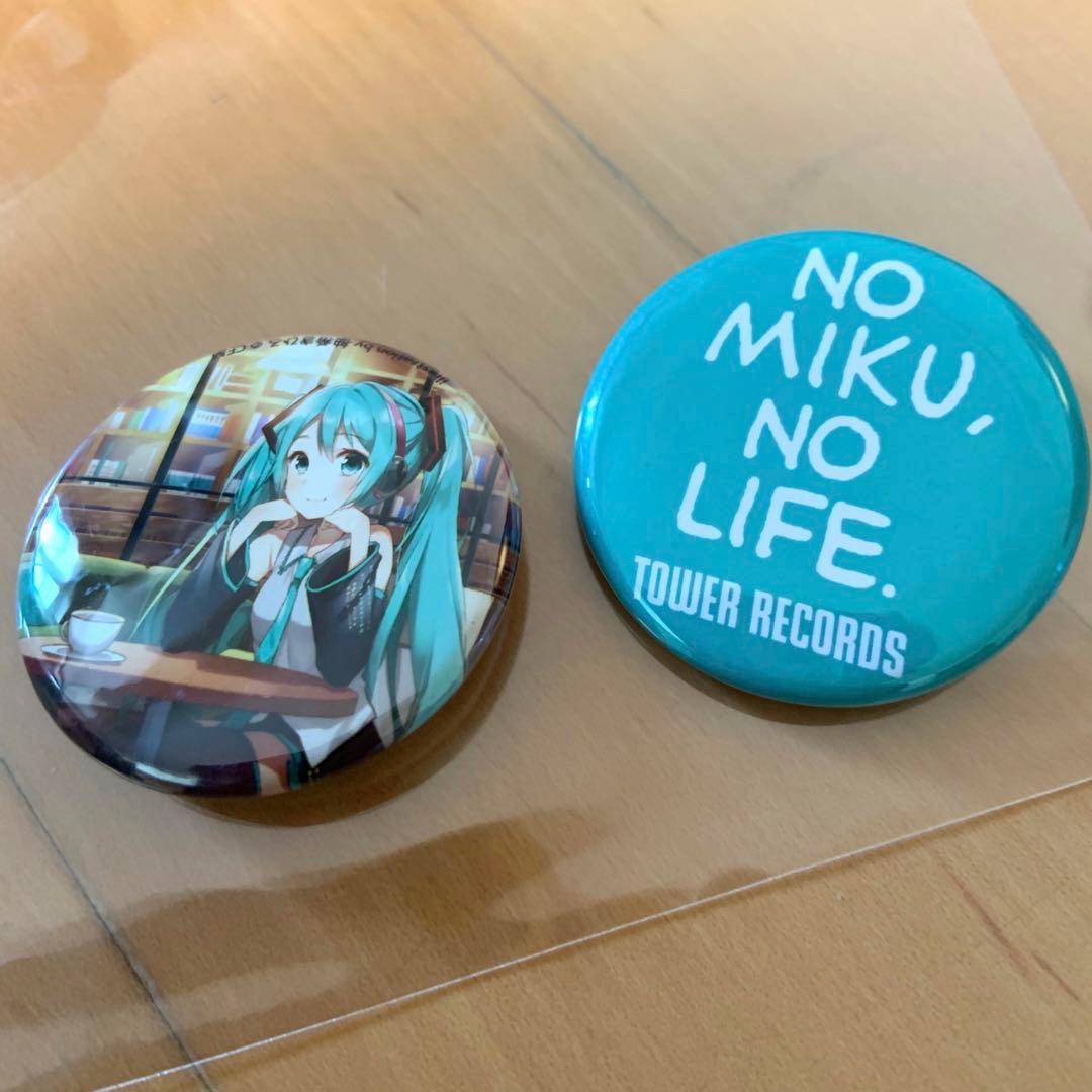初音ミク TOWER RECORDS 缶バッジ