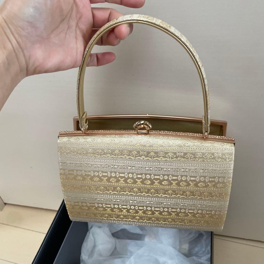 和装用バッグと下駄のセット　華三彩