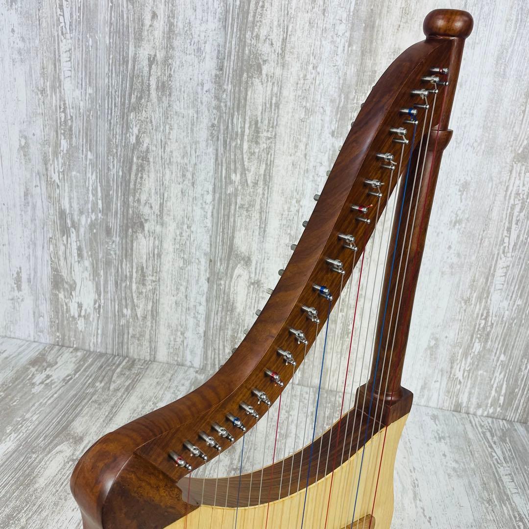 美品】Mid-East Lute Harpリュートハープ 22弦 専用ケース付