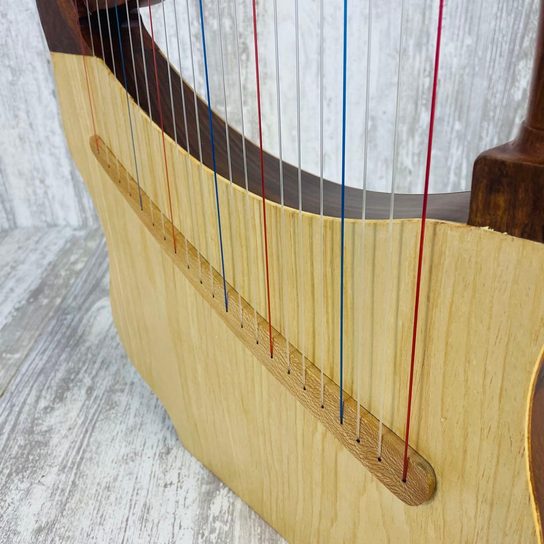 美品】Mid-East Lute Harpリュートハープ 22弦 専用ケース付