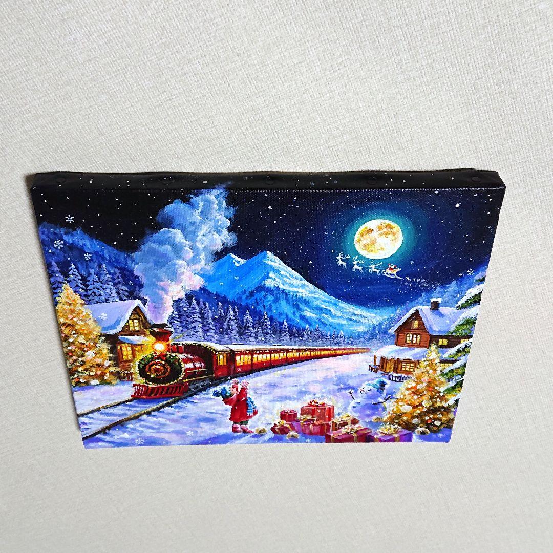 そ*】様 【聖夜にお届け】アクリル画 F3 風景画 絵画