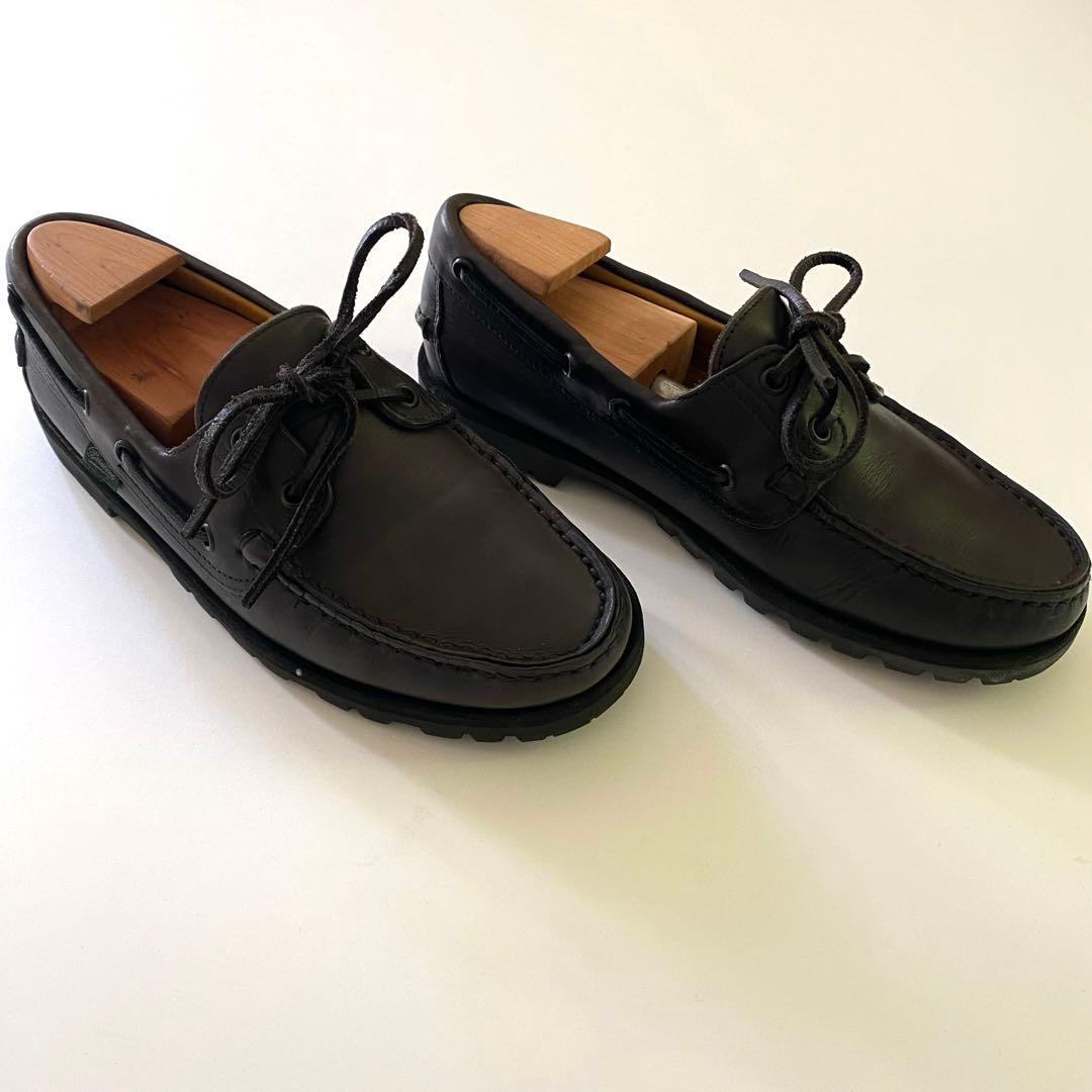 美品 paraboot birth ブラック 6H デッキシューズ バース
