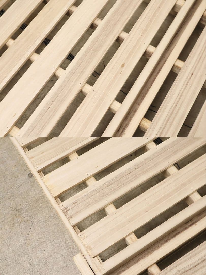 桐らくねプレミアム】折り畳みベッド・総桐・シングルサイズ・日本製