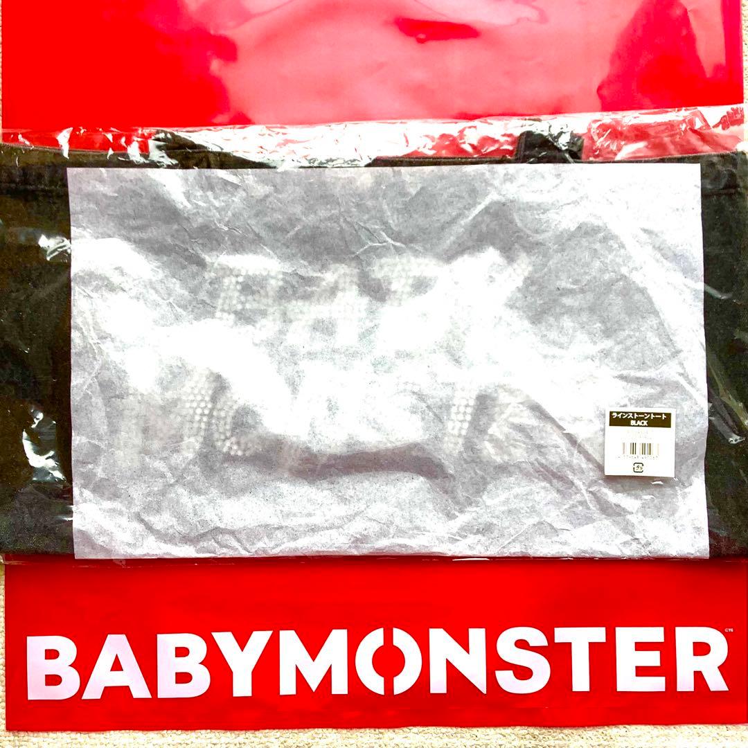 FC会員限定】BABYMONSTER ラインストーントートバッグ BLACK - メルカリ