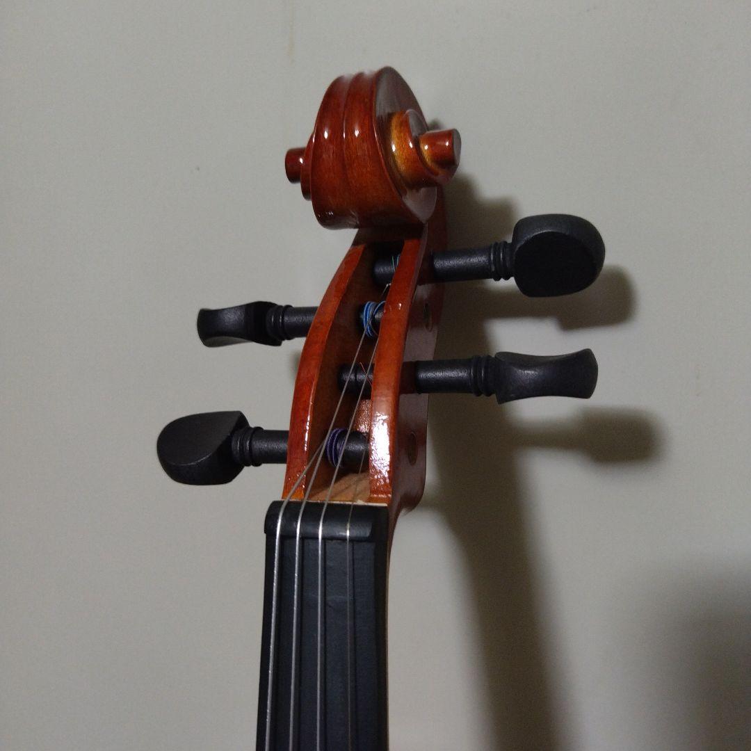 ♥新品未使用4/4♥初心者用バイオリン♥値引済♥弓、ケース、松脂付き